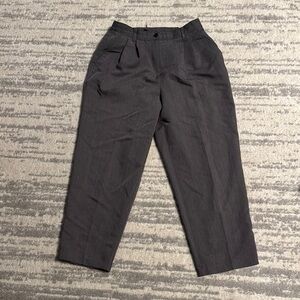 Gray Pleated Trousers